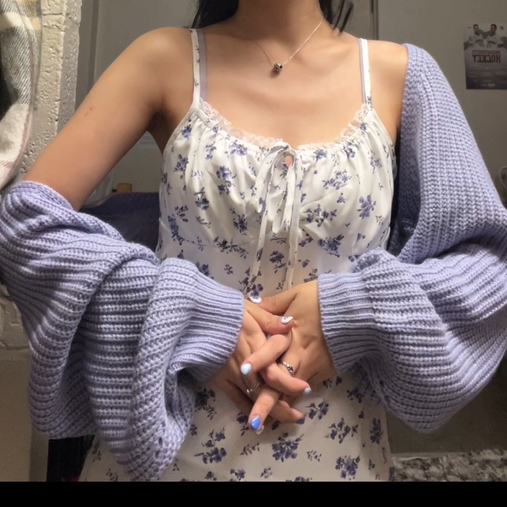 Lavender Mini Cardigan - Picture 2 of 2